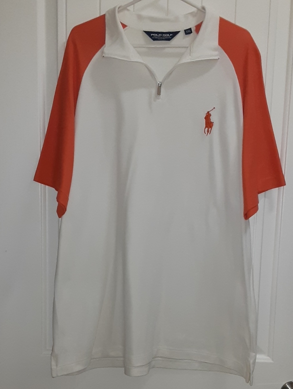 Vintage Polo Golf Ralph Lauren 1/4 Zip Mock Neck Colorblock Big Pony Shirt XXL